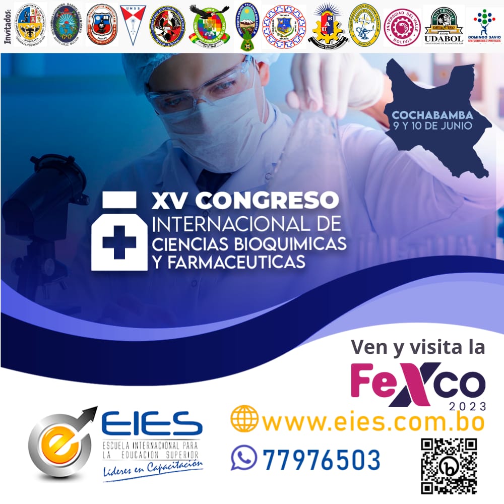 XV CONGRESO NACIONAL DE CIENCIAS BIOQUIMICAS Y FARMACEUTICAS